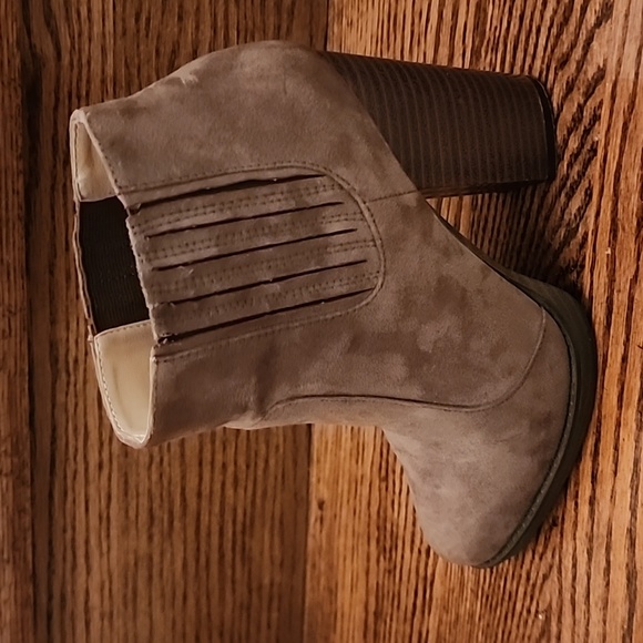 Zara suede ankle boots, sz.38, taupe colour - Picture 4 of 7